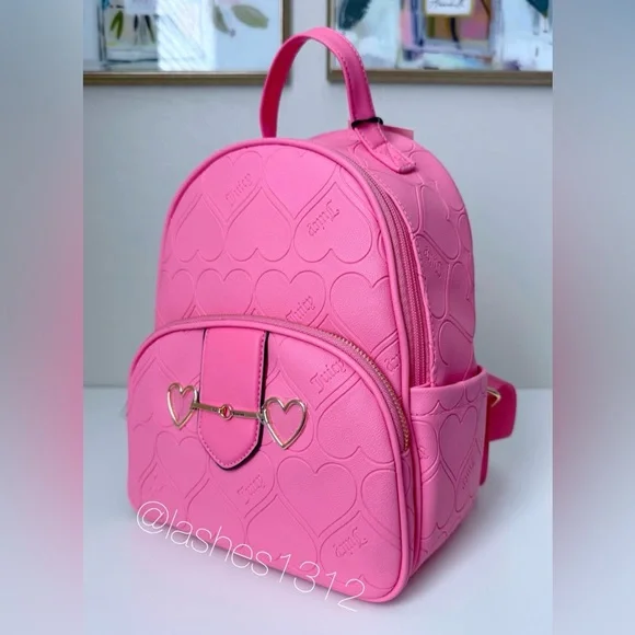 Juicy Couture Pink Heart Backpack - Picture 3 of 7